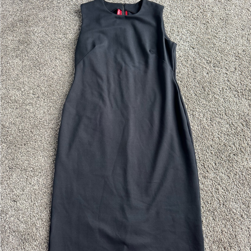 SPANX Sleek Black Midi Sheath Dress